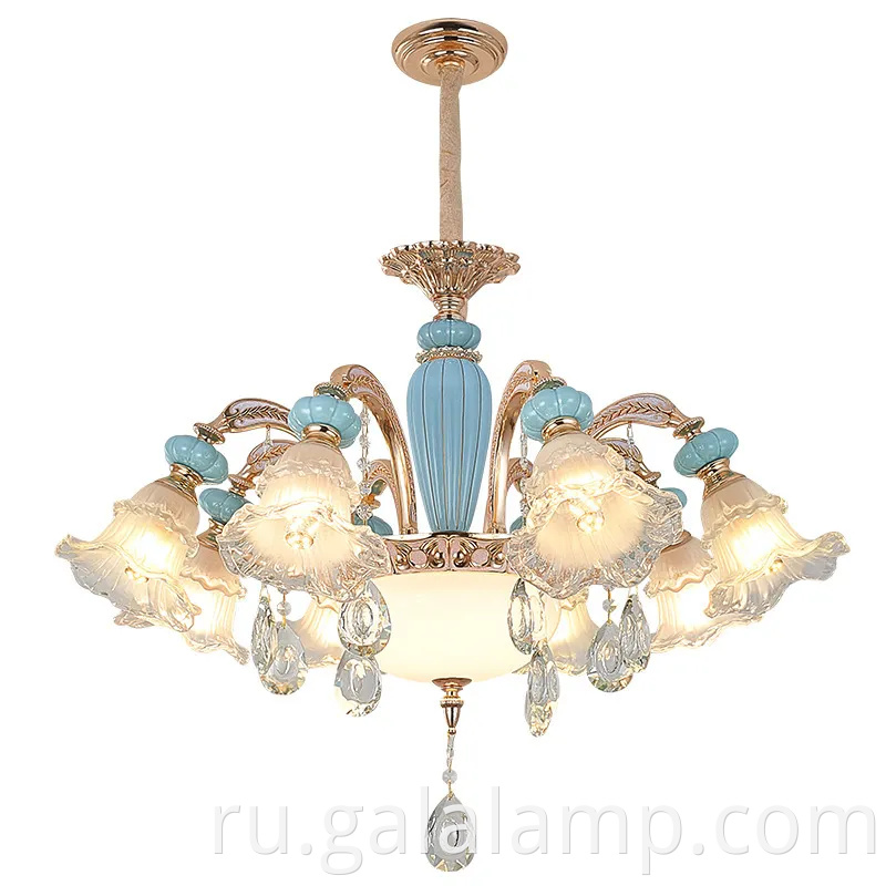 Элегантная французская керамическая люстра для атмосферы для столовой